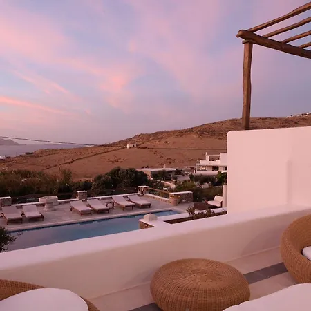 Galaxy Mykonos Private Pool & Sea View In Βίλα *
