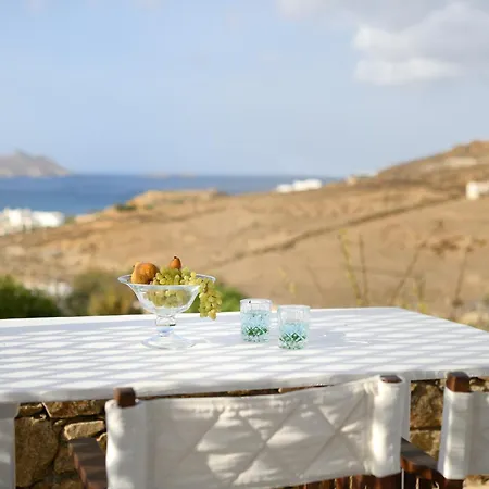 Galaxy Mykonos Private Pool & Sea View In * Φτελιά