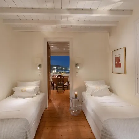 Galaxy Mykonos Private Pool & Sea View In Φτελιά